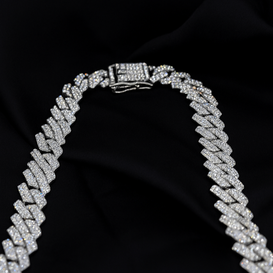 White Iced Chain
