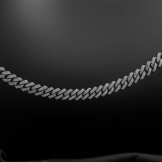 Black and White Iced Chain