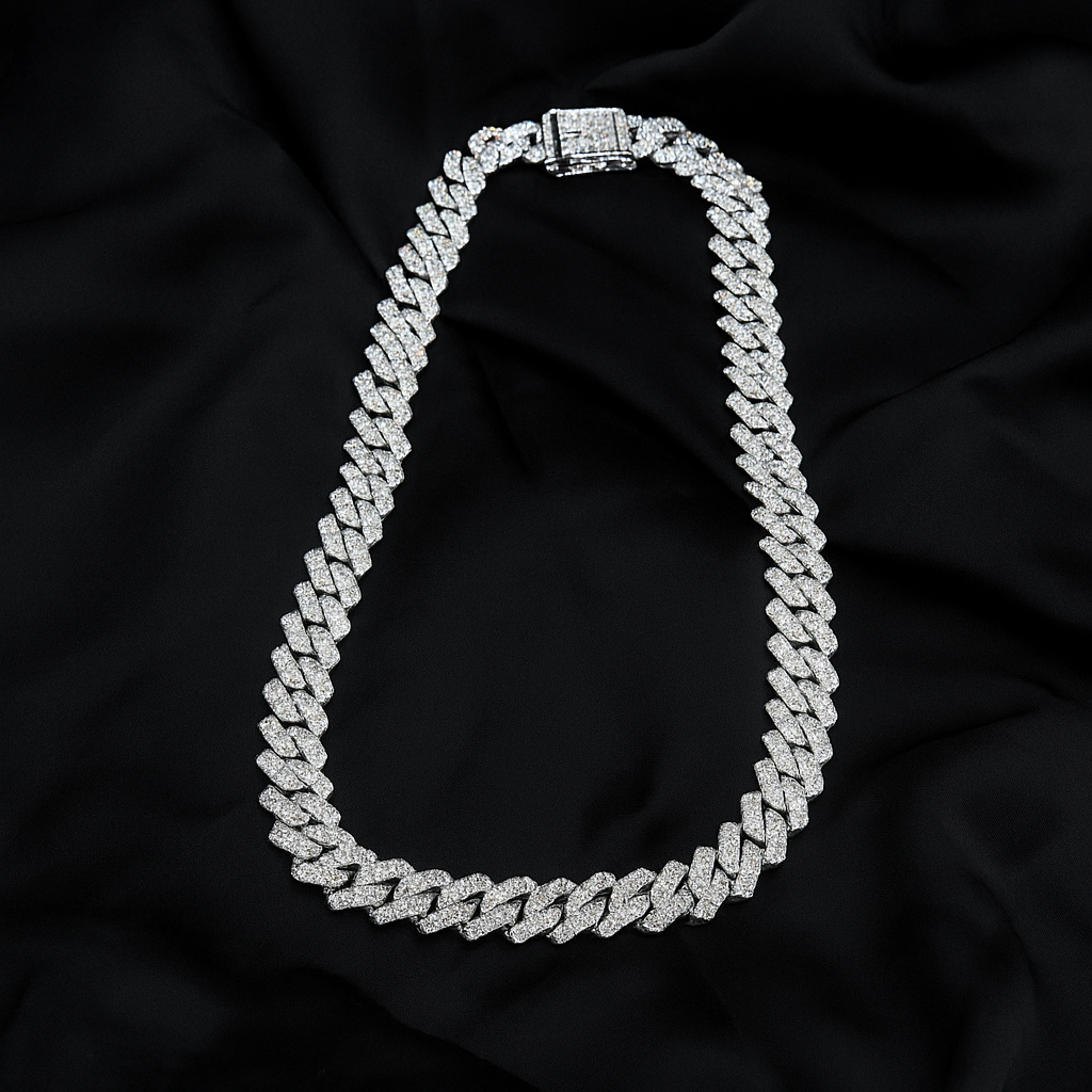 White Iced Chain
