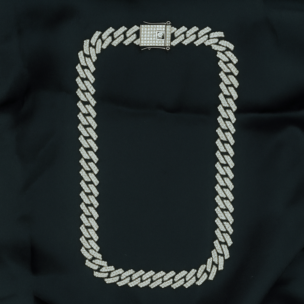 Black and White Iced Chain