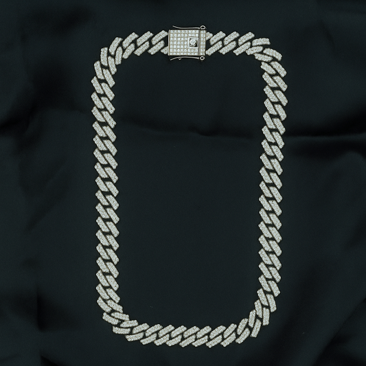 Black and White Iced Chain